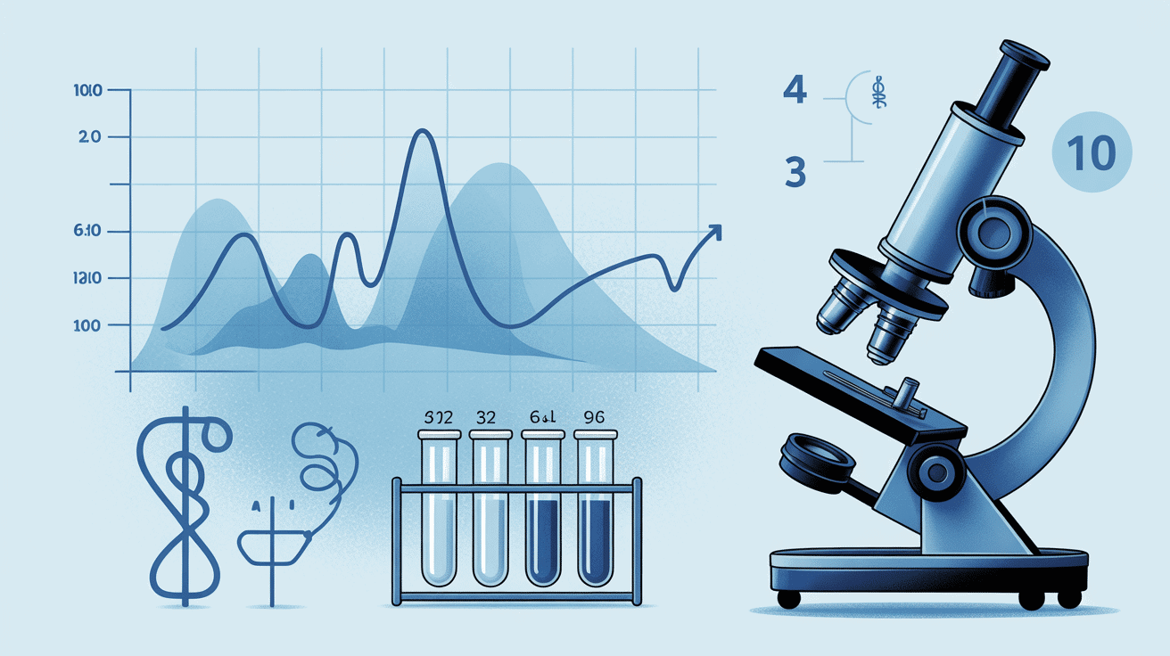 psa compris entre 4 et 10 microscope graphiques