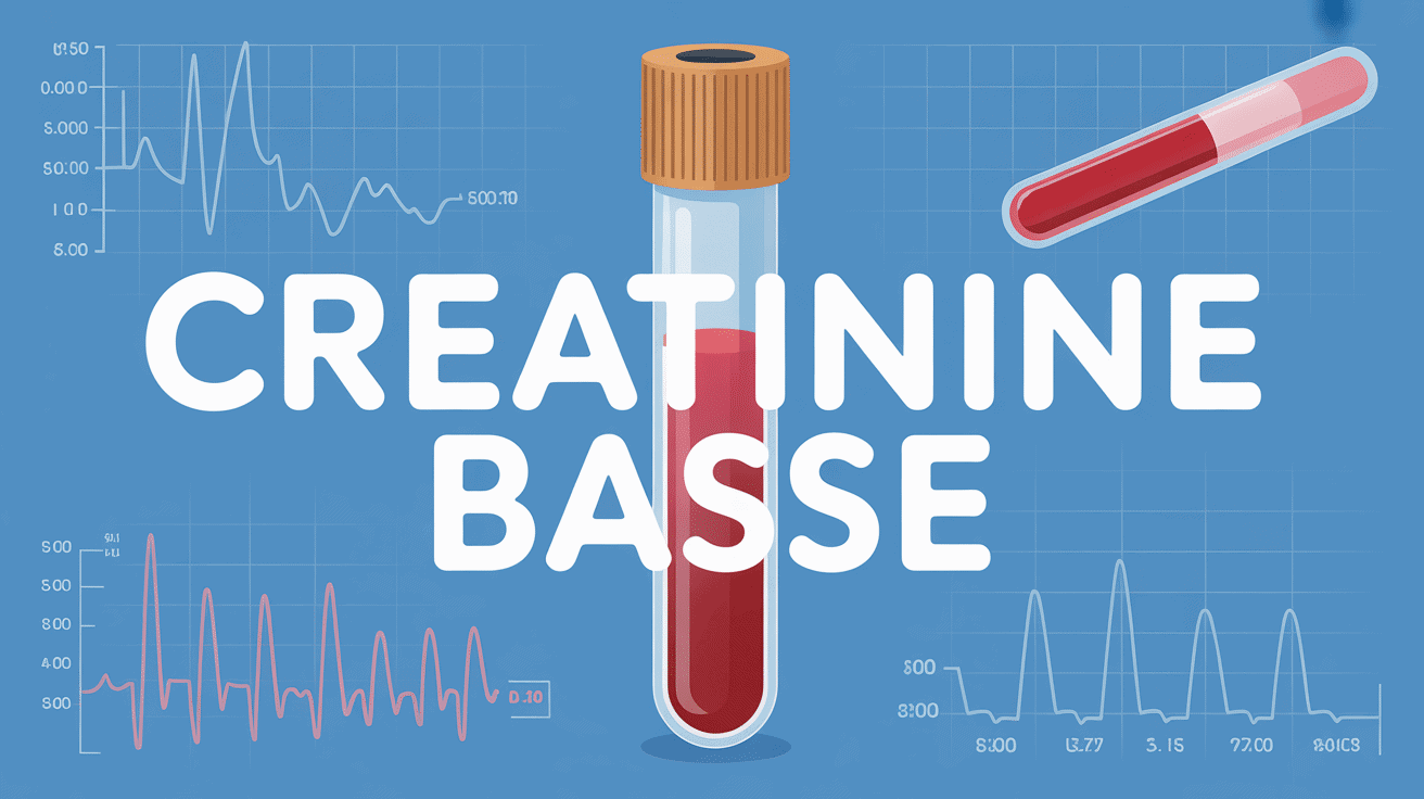 Créatinine basse tube sang seringue résultats