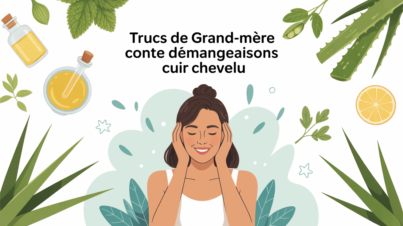 truc de grand-mère contre démangeaisons cuir chevelu et ingrédients naturels