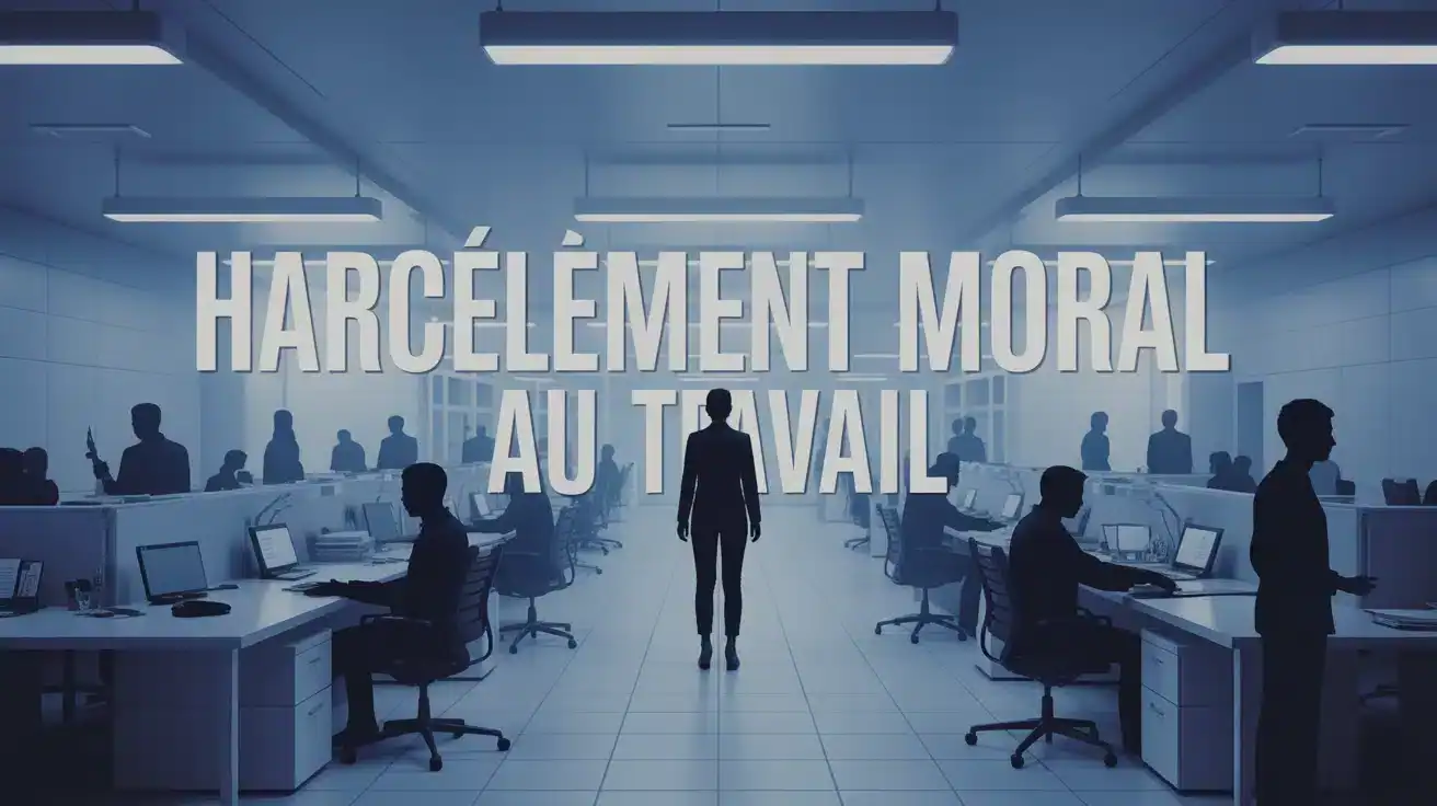illustration harcèlement moral au travail personne isolée bureau