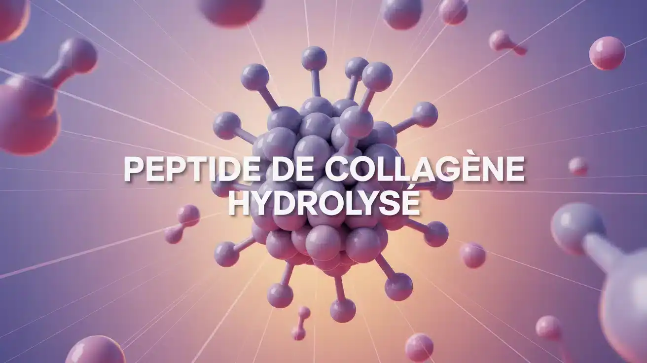 structure moléculaire peptide de collagène hydrolysé
