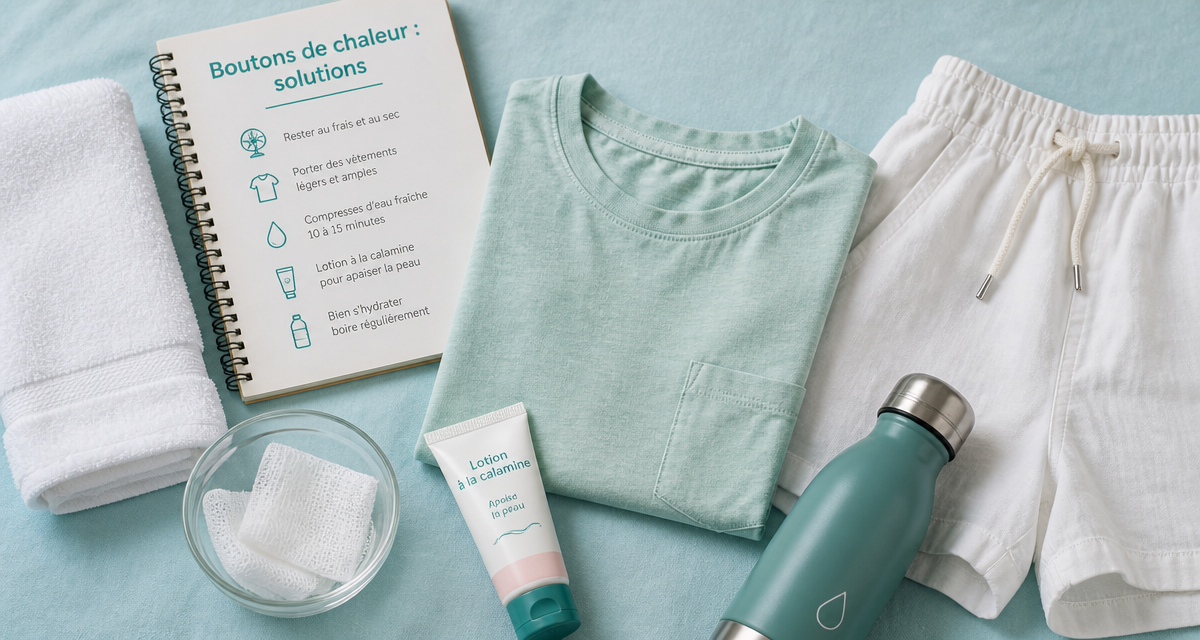 Bouton de chaleur adultes, solutions et soins en image
