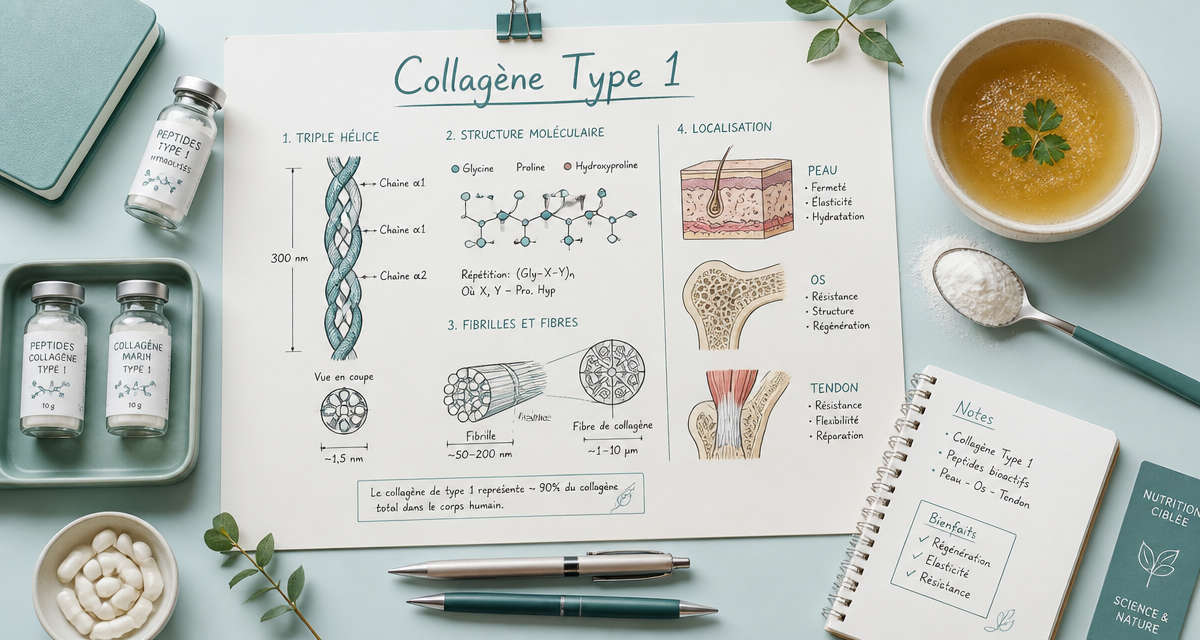 structure collagene de type 1 vue medicale