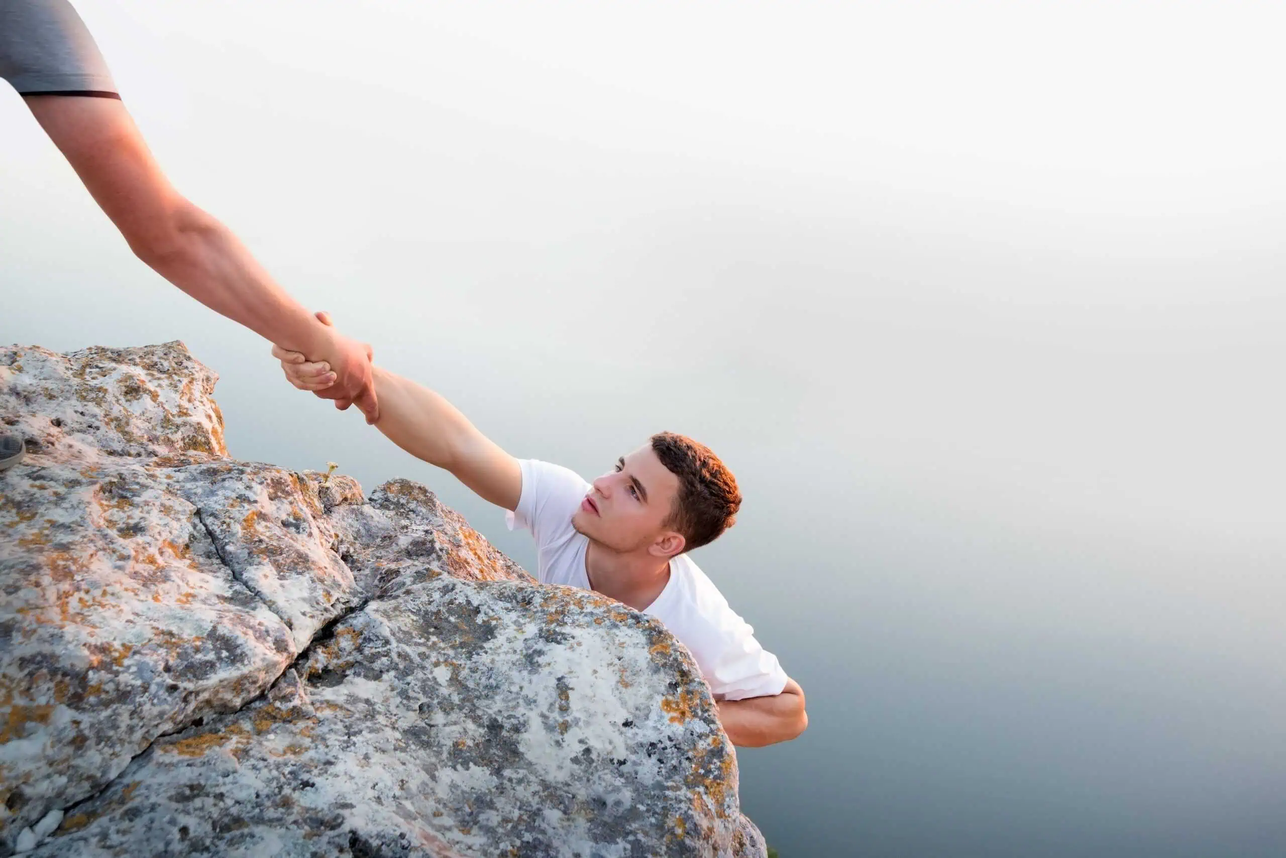 Man helping man