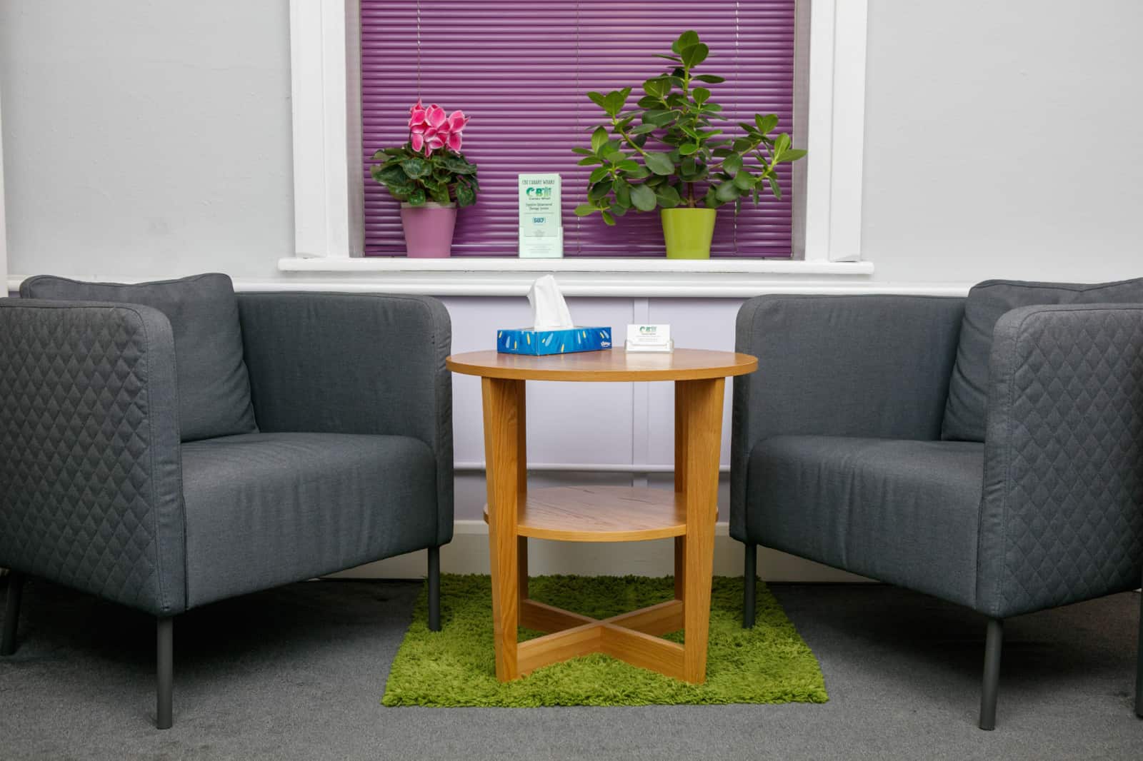 Marla's office in Canary Wharf