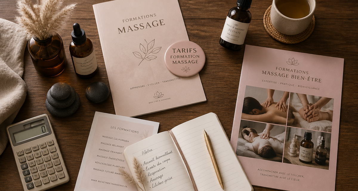 formation massage prix bureau brochures tarifs massage