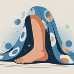 Illustration trypophobie pied stylisée motifs circulaires apaisants