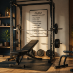 Équipements pour musculation à domicile dans un salon moderne