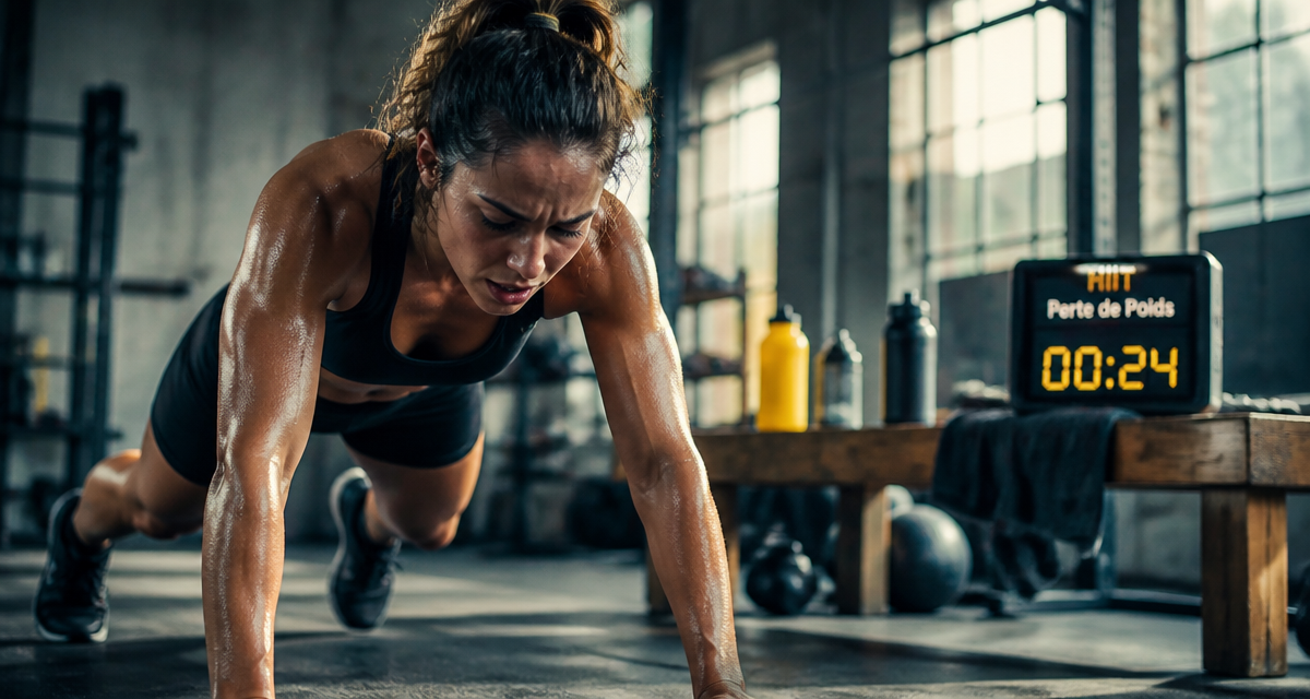 hiit perte de poids femme burpees