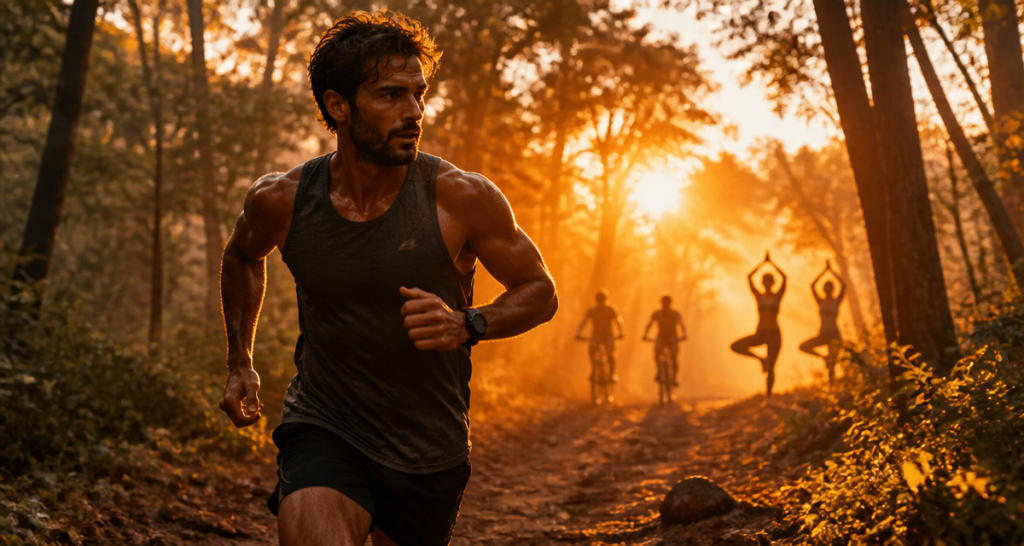 hormone du bonheur sport coureur forêt