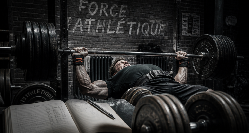 musculation pour la force développé couché salle