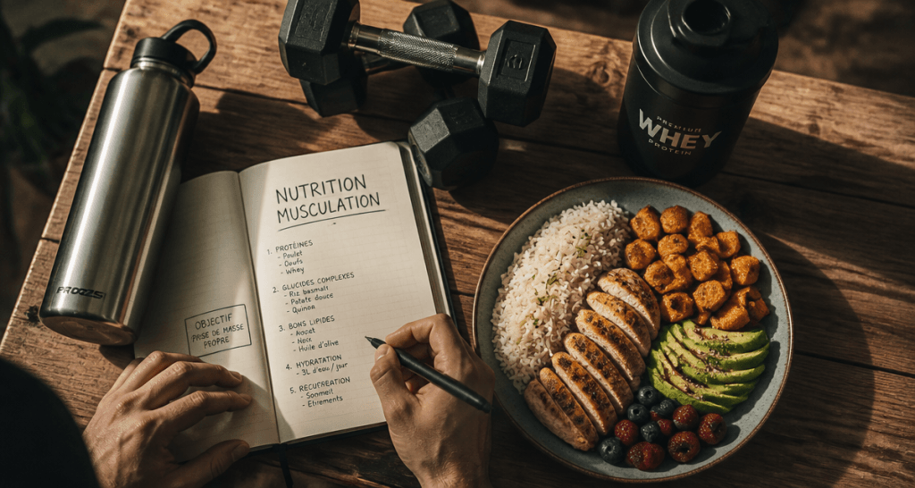 nutrition pour la musculation assiette équilibrée