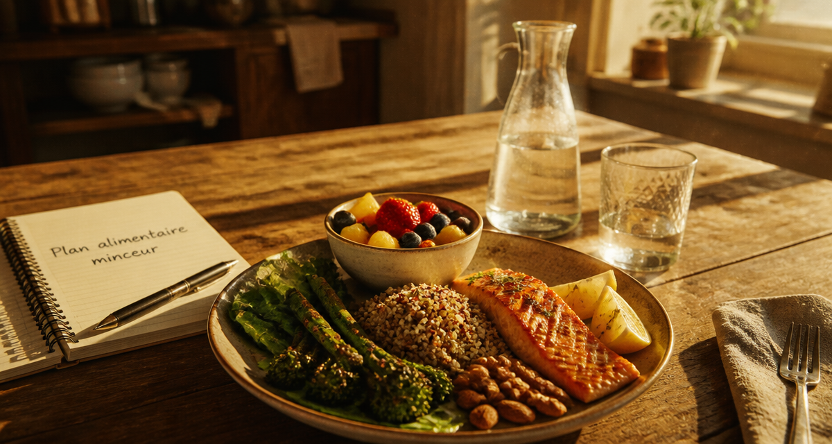 plan alimentaire pour perte de poids assiette saine