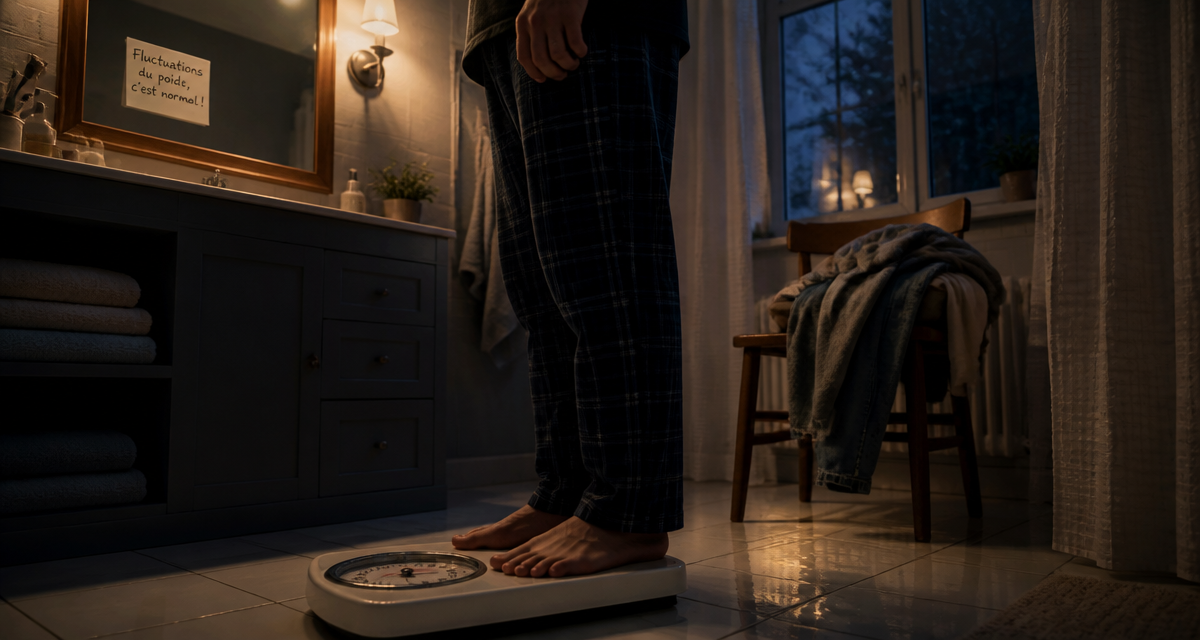 Si on se peser le soir combien enlever habits balance salle de bain