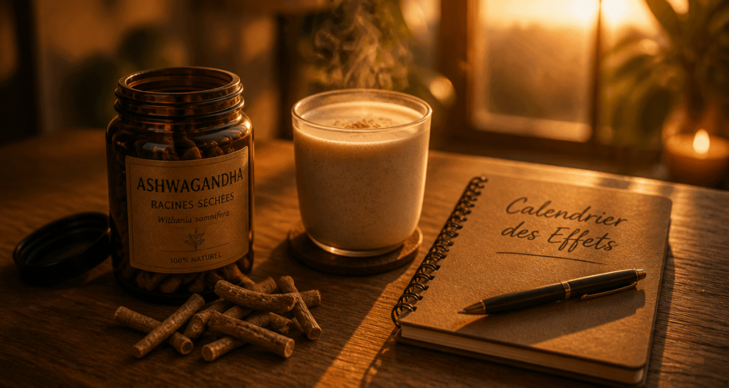 ashwagandha effet au bout de combien de temps pot racines moon milk