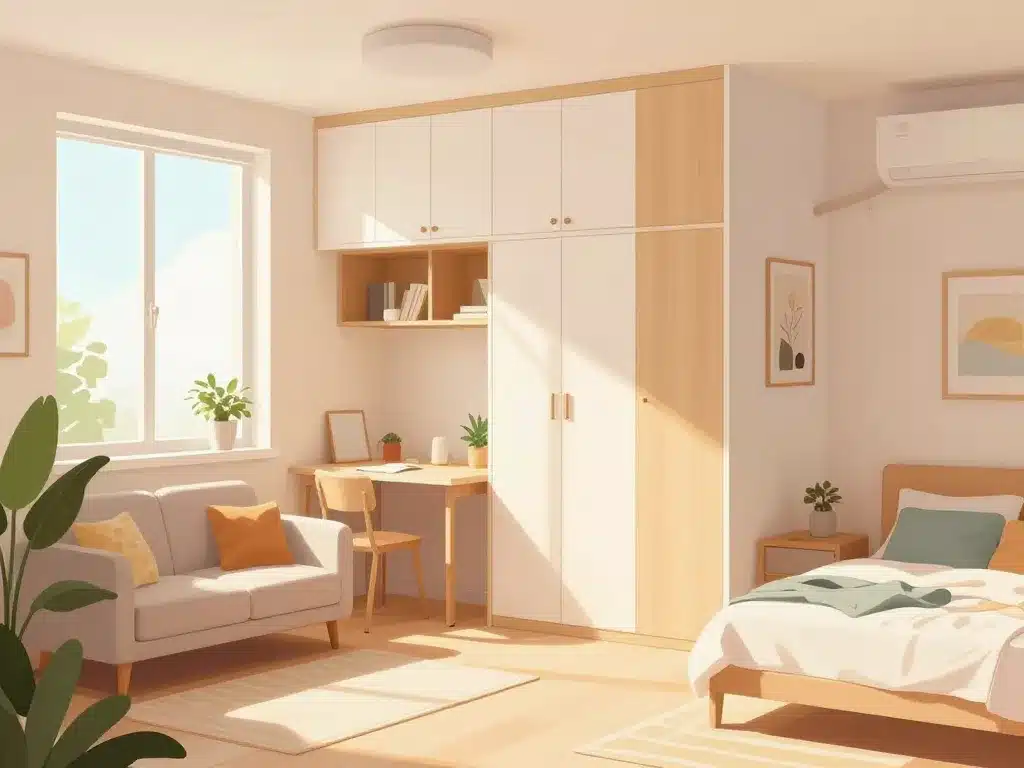 illustration optimisation espace salon chambre 2 pieces