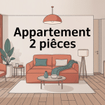 illustration appartement 2 pieces moderne lumineux