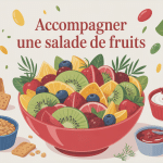 avec quoi peut on accompagner une salade de fruits illustration saladier et accompagnements