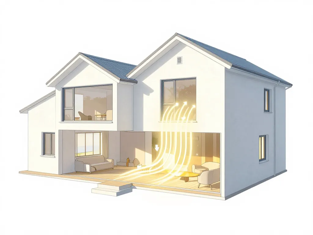 constructeur maison blanche conception lumière isolation
