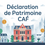 illustration déclaration de patrimoine pour les aides au logement caf moderne
