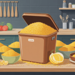 grosse boîte de maïs 5 kg illustration professionnelle