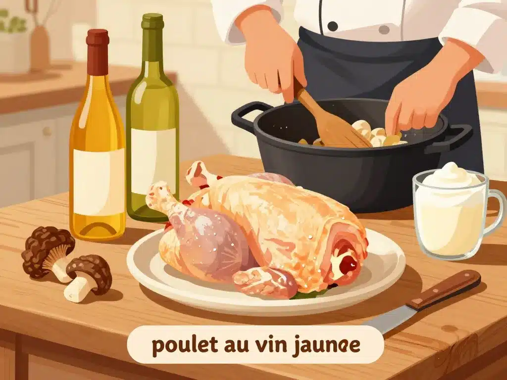 peut on faire un poulet au vin jaune la veille ingrédients cuisine