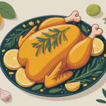plat poulet au thym et citron ambiance méditerranéenne