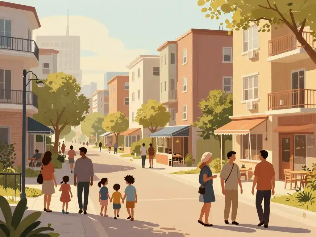 Scène de vie quartier Vaucelle Caen