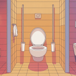 bâti support WC suspendu moderne vue de face