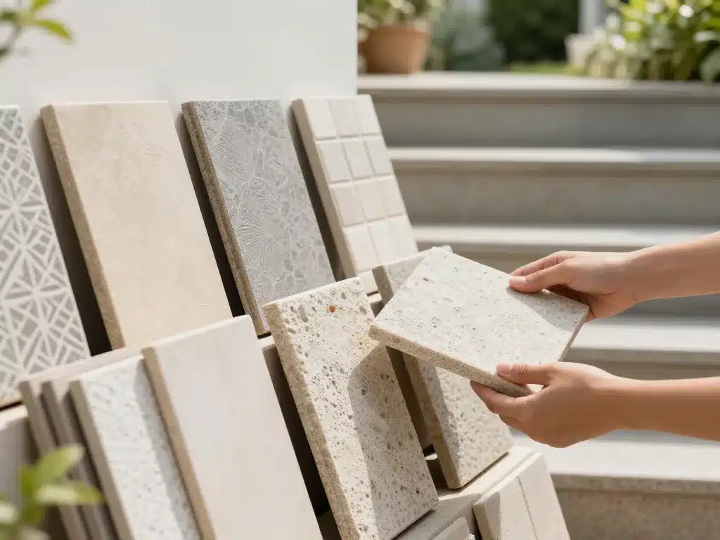 carrelage sur escalier exterieur selection materiaux