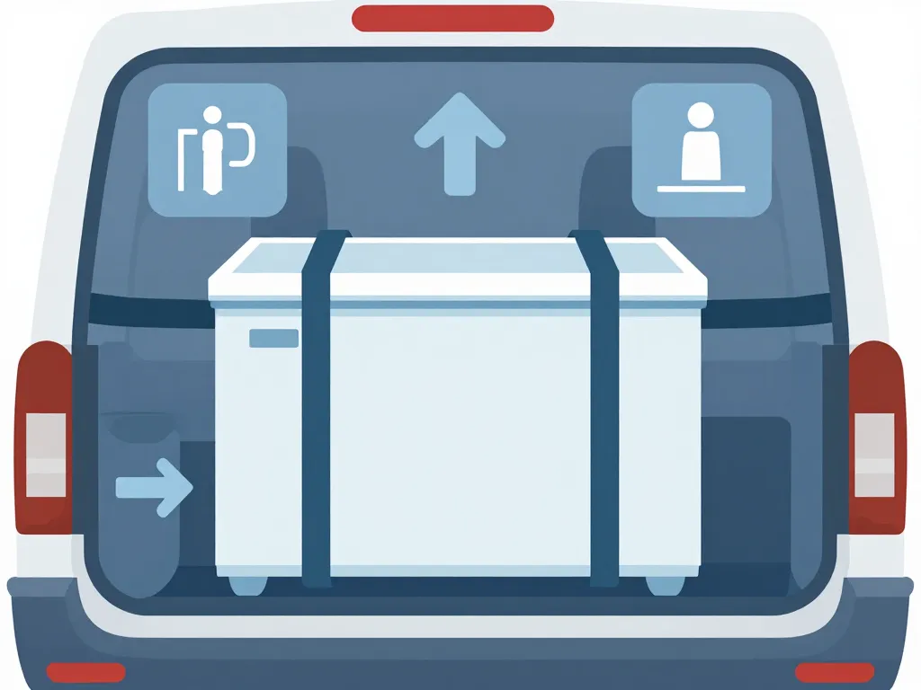 congelateur couché combien de temps positionnement sécurisé