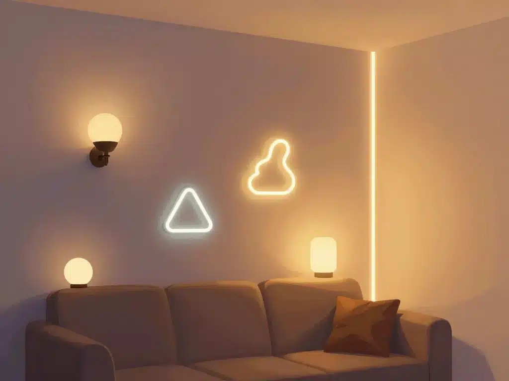 décoration murale lumineuse effet cosy ombre et lumière