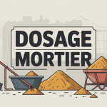 illustration dosage mortier en maçonnerie