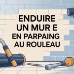 Enduire un mur en parpaing au rouleau avec outils et méthode