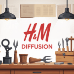 Illustration hmdiffusion, outils bois et catalogues vintage