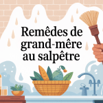 Salpêtre remède grand mère illustration murs humides