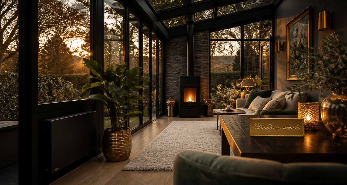 comment chauffer une veranda avec radiateur et poêle à granulés