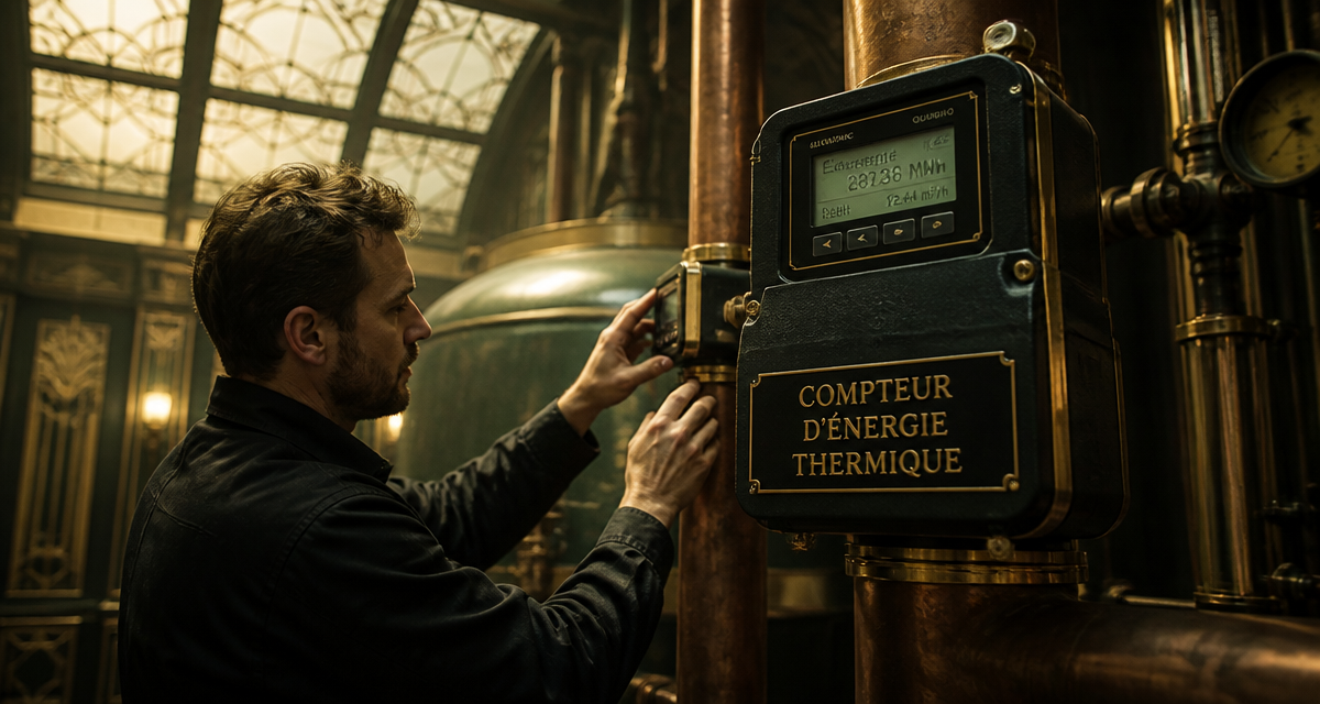 compteur d energie thermique sur canalisation cuivre