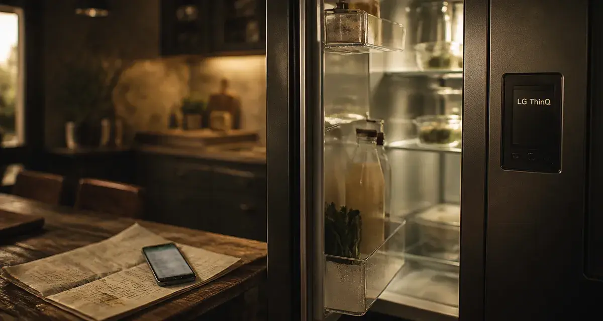 Frigo lg connecté LG ThinQ : précision ±0,5°C et fonctions WiFi