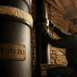 conduit de fumée dtu 24.1 dans grenier
