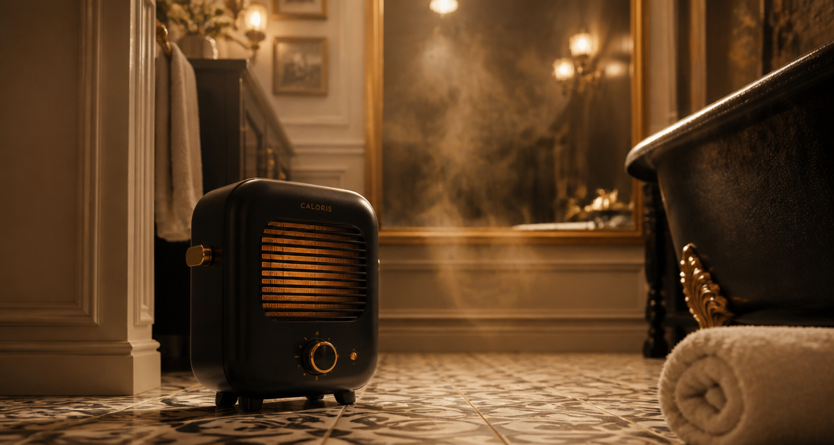 meilleur radiateur soufflant salle de bain noir or élégant