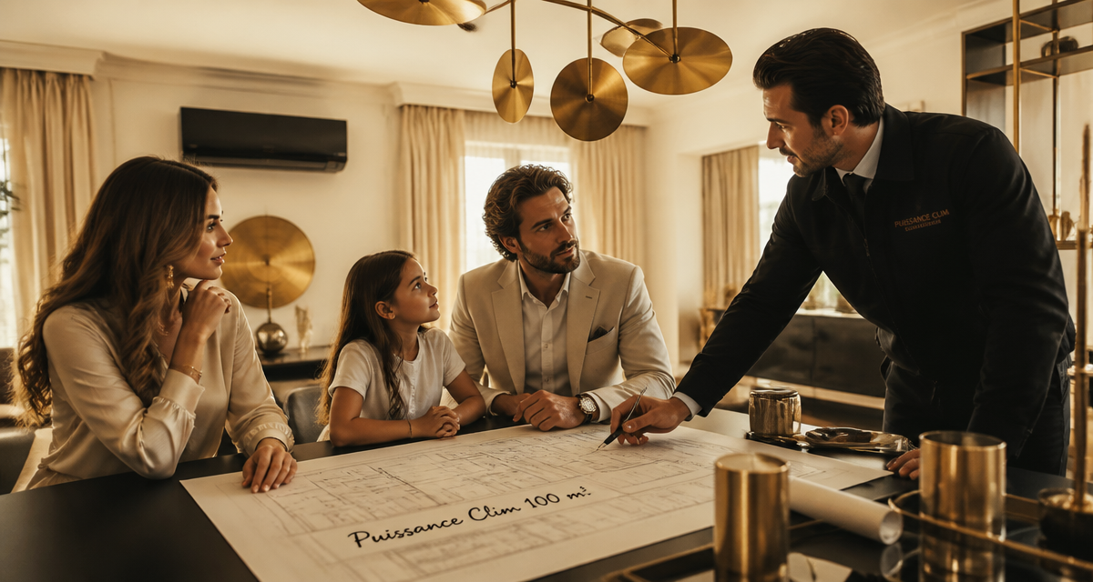 quelle puissance de clim pour 100m2 installateur famille