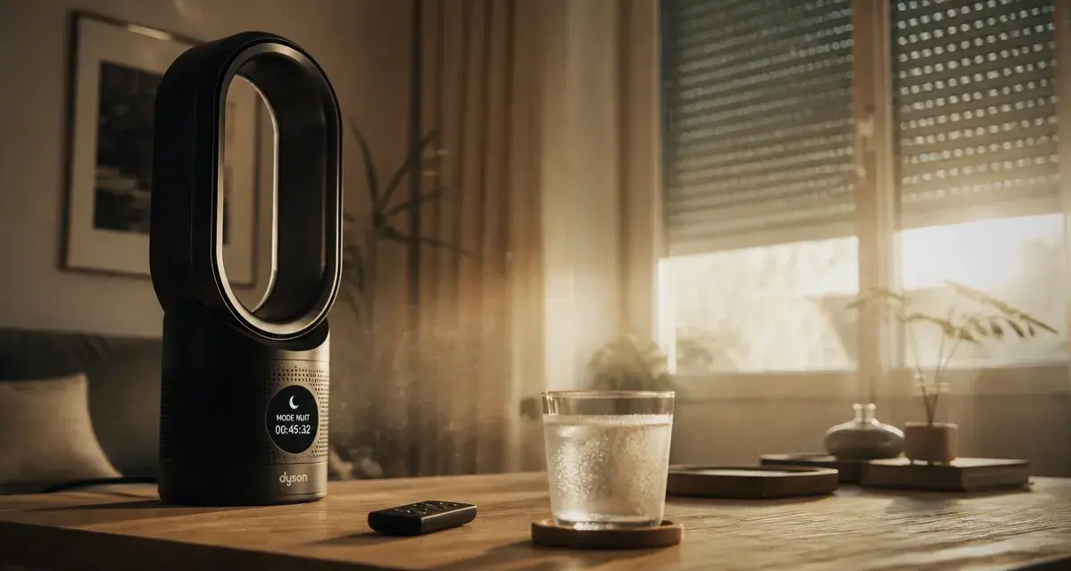 Ventilateur Dyson avis canicule : mode nuit silencieux
