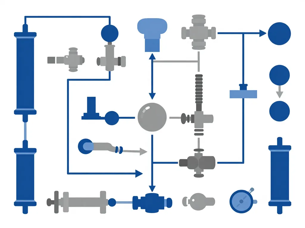 Schéma typologie composants 100 pneumatic