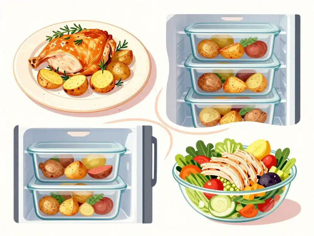 accompagnements et conservation poulet au citron et au thym