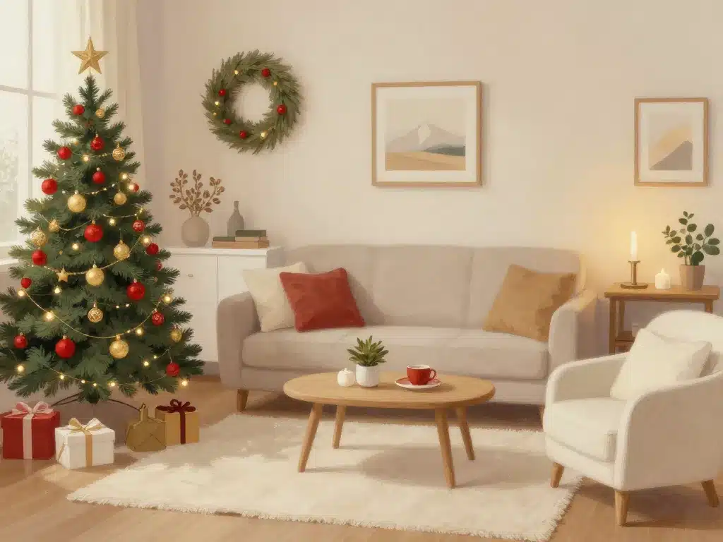 selection ambiance decoration de noel dans le salon