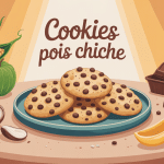 illustration cookies pois chiche assiette ingrédients