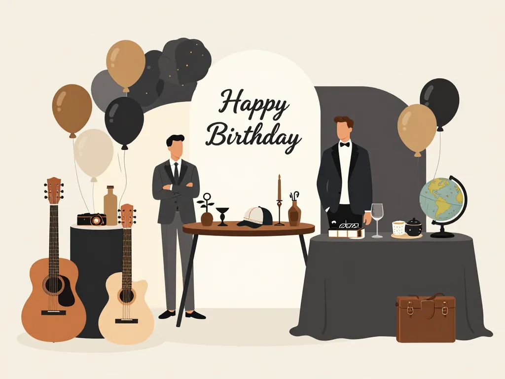 décoration anniversaire homme personnalisé selon passions