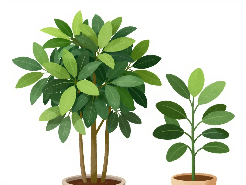 comparaison ficus cyathistipula feuilles ovales et ficus lyrata feuilles violon