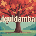 liquidambar inconvénient feuille automne illustration jardin